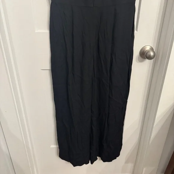 Nordstrom Chelsea 28 Black Viscose Crossover Front Jumpsuit Med NEW WITH TAGS - Picture 12 of 12